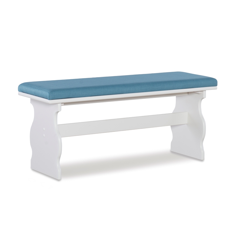 Kingfisher Lane Contemporary Wood Corner Nook Dining Set in Blue