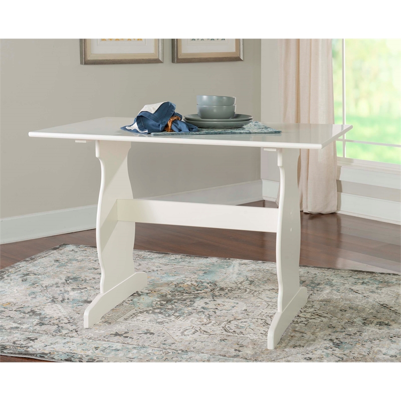 Kingfisher Lane Contemporary Wood Corner Nook Dining Set in Blue