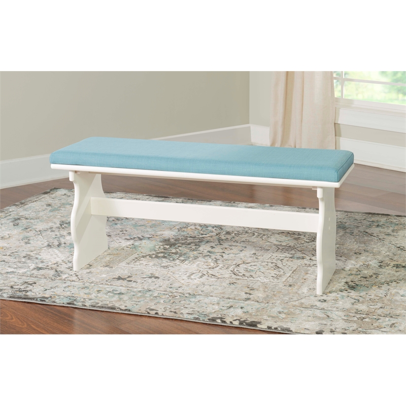 Kingfisher Lane Contemporary Wood Corner Nook Dining Set in Blue