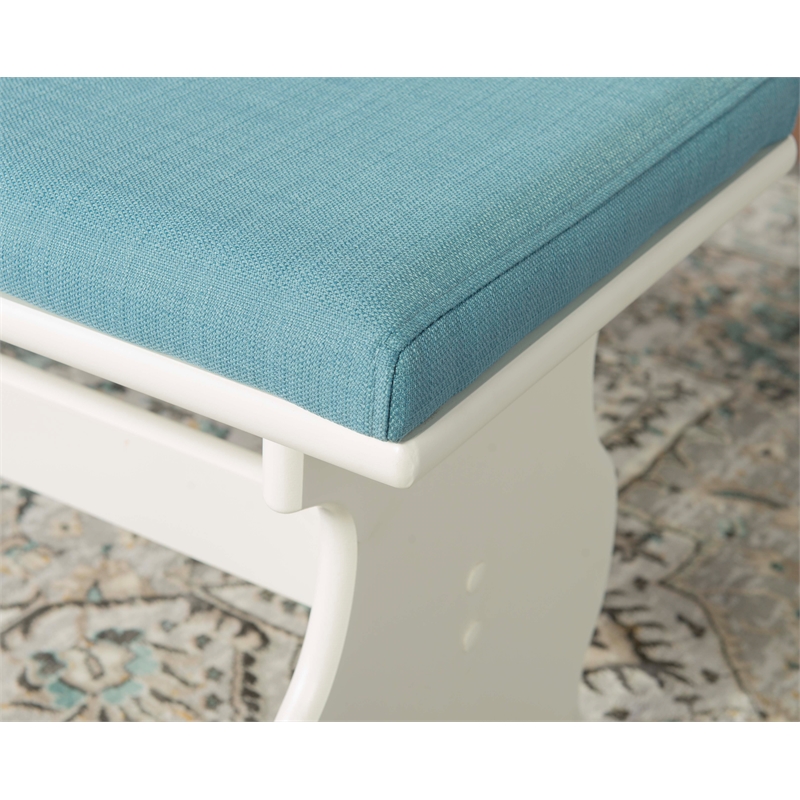 Kingfisher Lane Contemporary Wood Corner Nook Dining Set in Blue