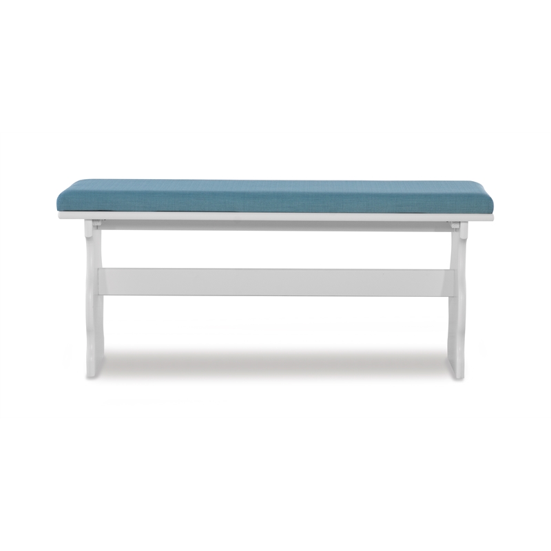 Kingfisher Lane Contemporary Wood Corner Nook Dining Set in Blue