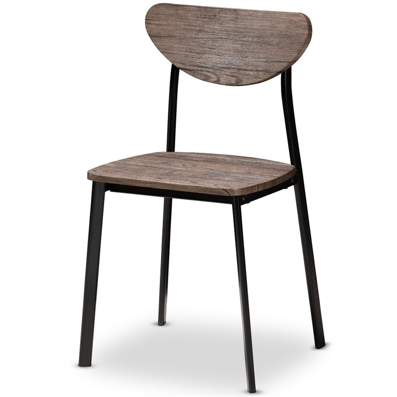 Kingfisher Lane 5 Piece Modern Dining Set in Brown and Black