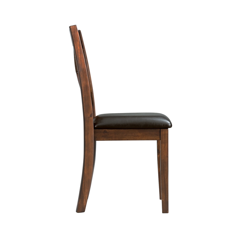 Kingfisher Lane Modern 7PC Standard Height Dining Set in Cherry