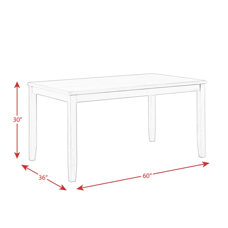 Kingfisher Lane Modern 7PC Standard Height Dining Set in Cherry