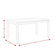 Kingfisher Lane Modern 7PC Standard Height Dining Set in Cherry