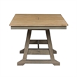 Kingfisher Lane Modern Farm Light Gray 6 Piece Trestle Table Set