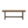 Kingfisher Lane Modern Farm Light Gray 6 Piece Trestle Table Set