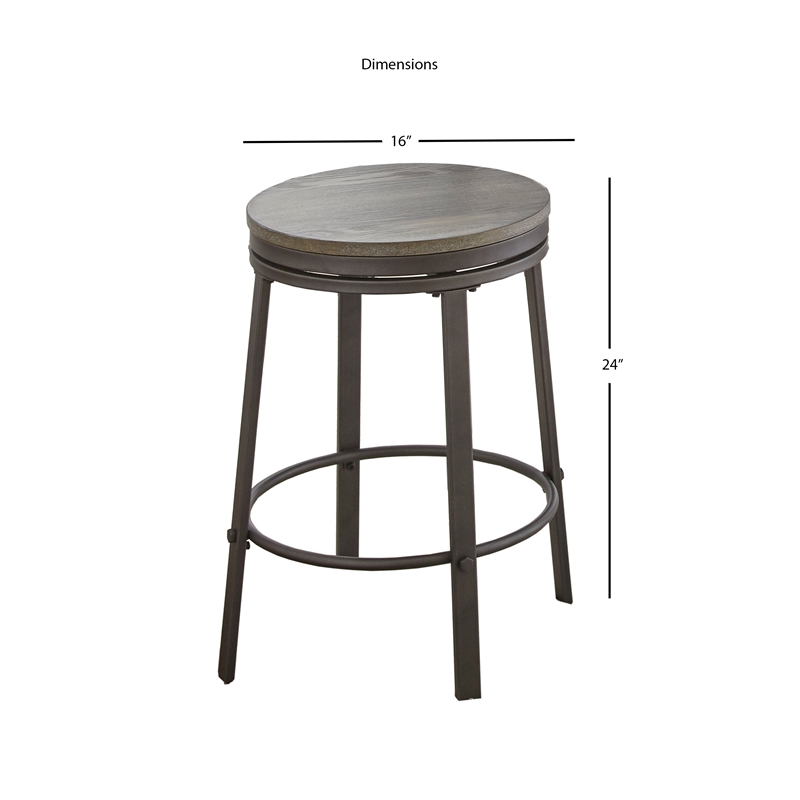 Kingfisher Lane 5 Piece Counter Height Dining Set in Gray and Brown