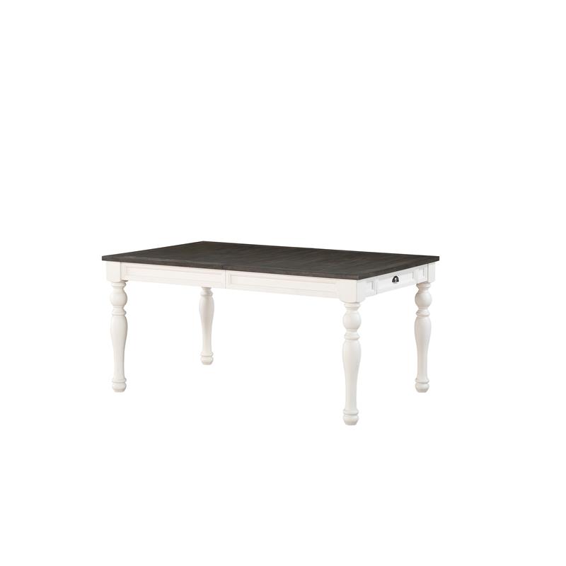 Kingfisher Lane Contemporary Two-Tone 6-Piece Dining Set in Ivory
