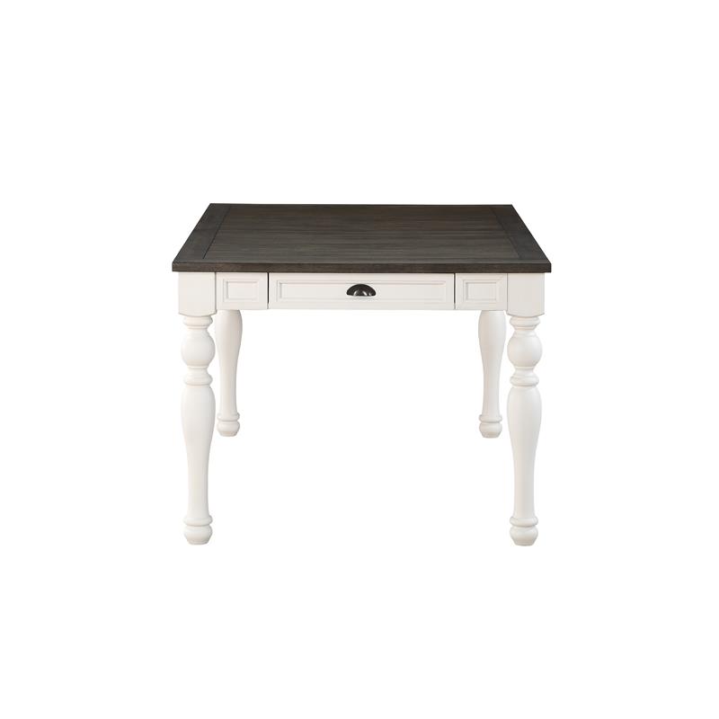 Kingfisher Lane Contemporary Two-Tone 6-Piece Dining Set in Ivory