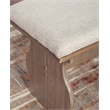 Kingfisher Lane Transitional Wood Corner Nook Dining Set in Brown