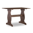 Kingfisher Lane Transitional Wood Corner Nook Dining Set in Brown