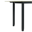 Kingfisher Lane Contemporary 3PC Drop Leaf Dining Set in Black