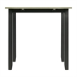 Kingfisher Lane Contemporary 3PC Drop Leaf Dining Set in Black