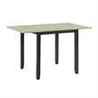 Kingfisher Lane Contemporary 3PC Drop Leaf Dining Set in Black