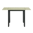 Kingfisher Lane Contemporary 3PC Drop Leaf Dining Set in Black
