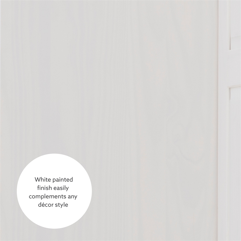 Kingfisher Lane Contemporary Wood Corner Breakfast Nook in White