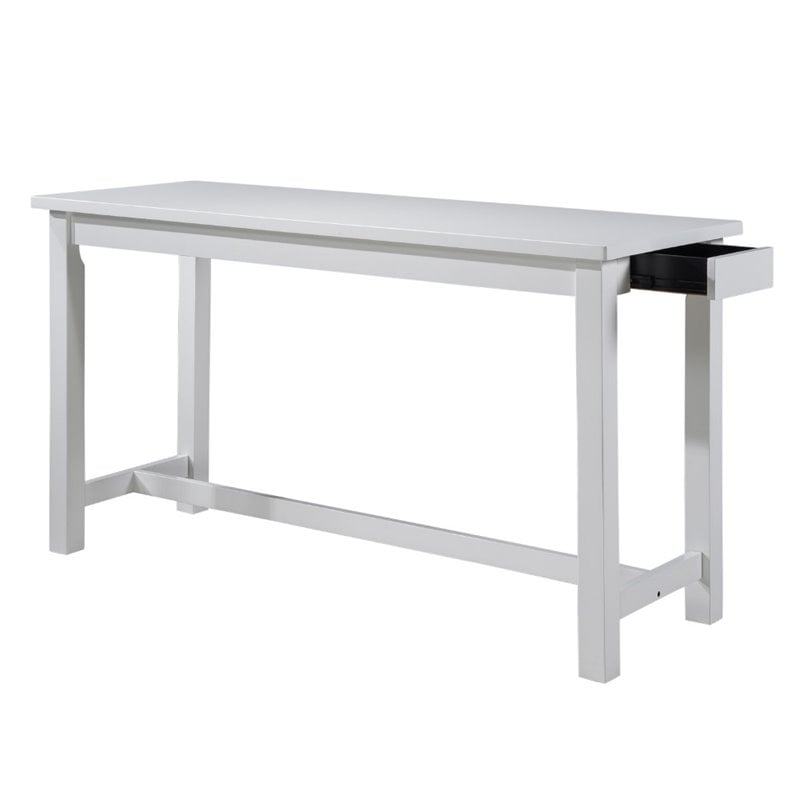 Kingfisher Lane 4 Piece Wood Counter Height Dining Set in White