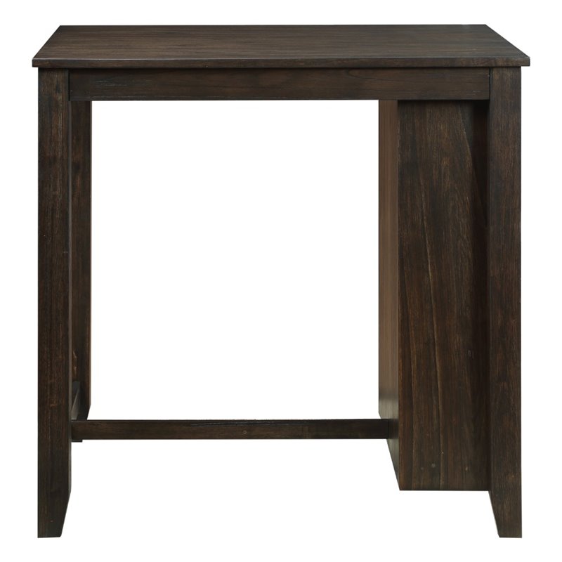 Kingfisher Lane 3 Piece Wood Counter Height Dining Set in Dark Cherry