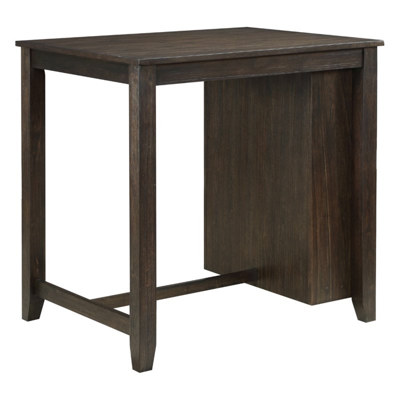 Kingfisher Lane 3 Piece Wood Counter Height Dining Set in Dark Cherry