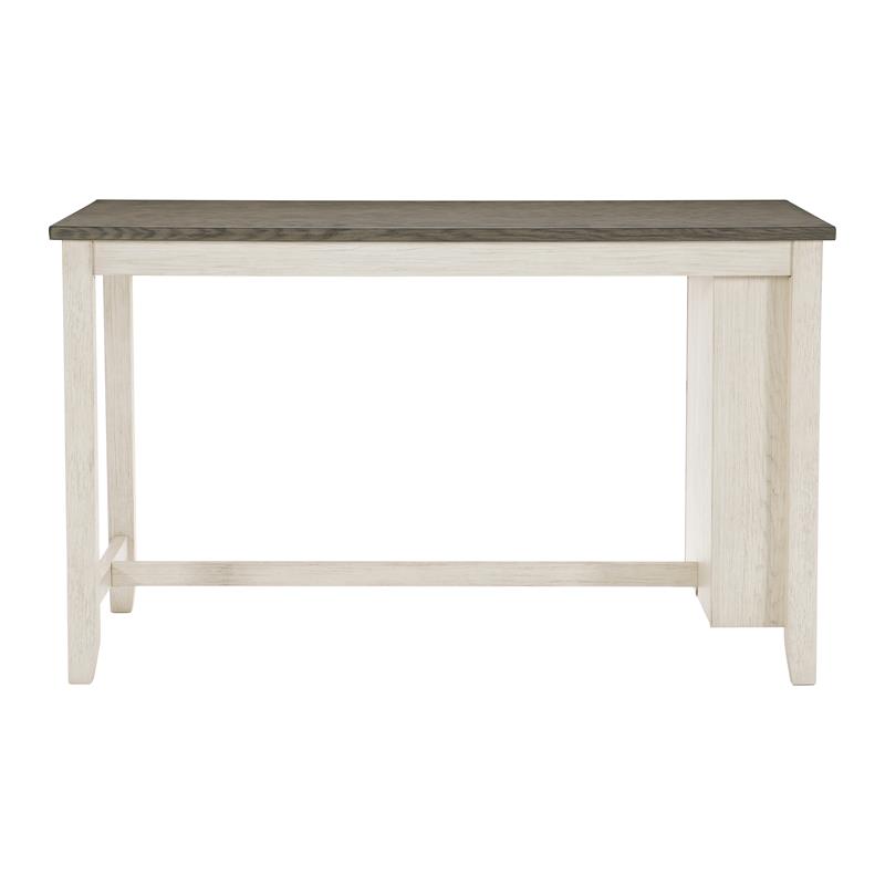 Kingfisher Lane 5-Piece 3-Shelf Wood Counter Height Dining Set in Antique White