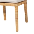 Kingfisher Lane Walnut Finished Wood and Rattan Dining Chair