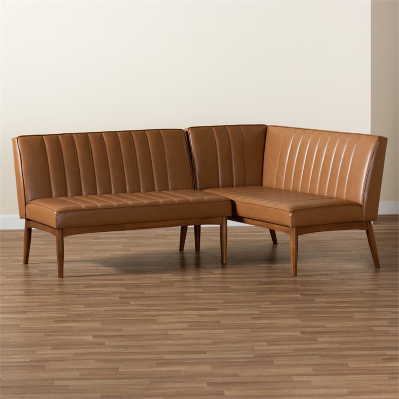 Kingfisher Lane Tan and Brown Finished Wood 2-Piece Dining Set