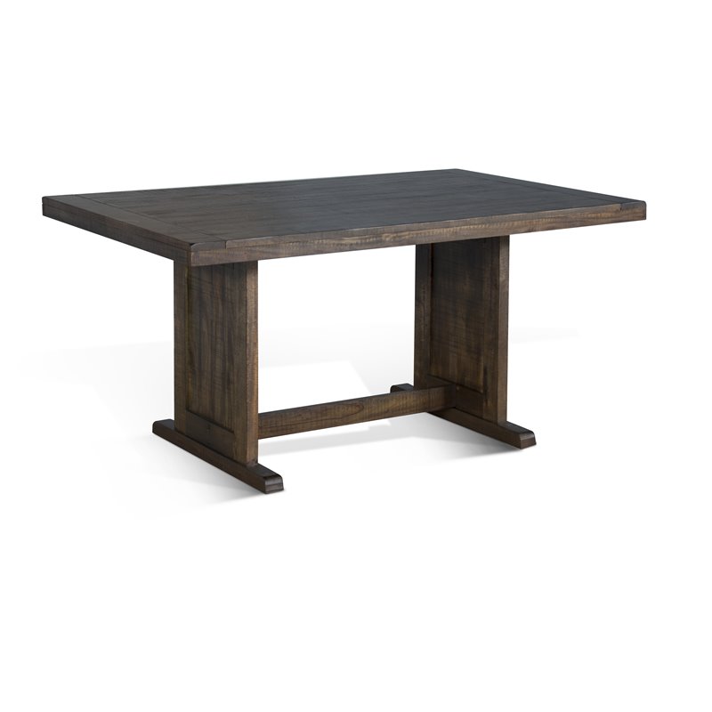 Kingfisher Lane Farmhouse Wood Breakfast Nook Set in Tobacco Leaf