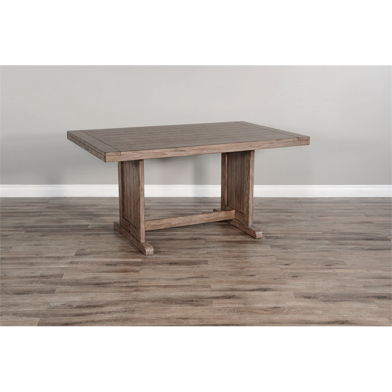 Kingfisher Lane Farmhouse Wood Breakfast Nook Set in Buckskin