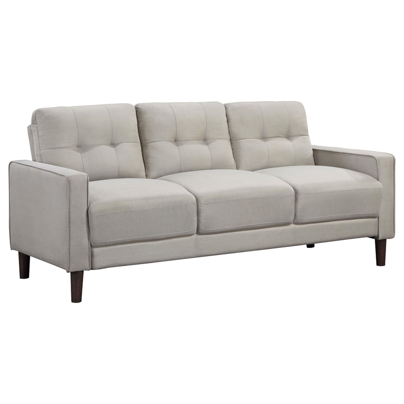 Kingfisher Lane 3-Piece Upholstered Fabric Sofa Set with Track Arms in Beige