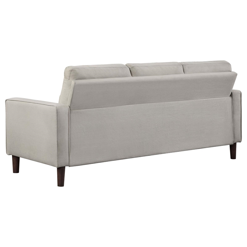 Kingfisher Lane 3-Piece Upholstered Fabric Sofa Set with Track Arms in Beige