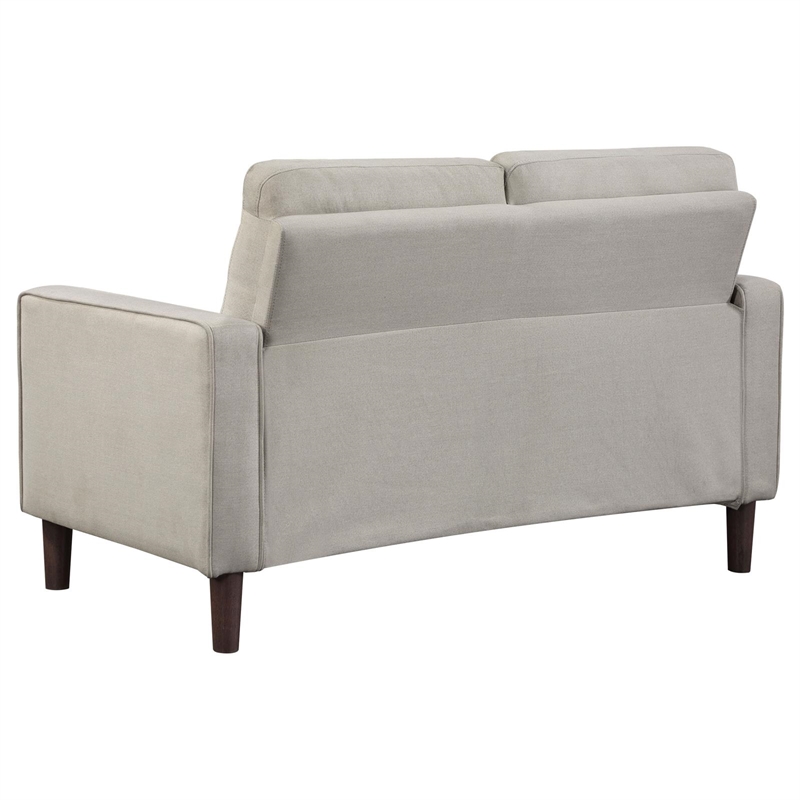 Kingfisher Lane 3-Piece Upholstered Fabric Sofa Set with Track Arms in Beige