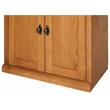 Kingfisher Lane Modern Wood Bookcase With Lower Doors Natural
