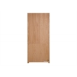 Kingfisher Lane Modern Wood Bookcase With Lower Doors Natural