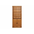 Kingfisher Lane Modern Wood Bookcase With Lower Doors Natural