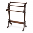Kingfisher Lane Contemporary Wood Blanket / Quilt Rack - Cherry