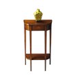Kingfisher Lane Contemporary Console Table In Olive Ash Burl