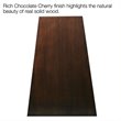 Kingfisher Lane Contemporary Solid Wood Table in Chocolate Cherry