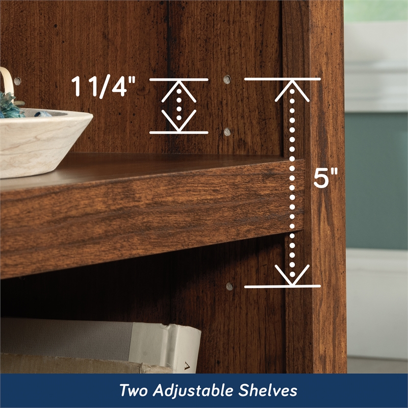 Kingfisher Lane Engineered Wood 3 Shelf Bookcase in Washington Cherry
