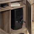 Kingfisher Lane Engineered Wood L-Shaped Computer Desk in Salt Oak