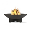 Kingfisher Lane Heat Resistant Powder Coated Steel Fire Bowl in Gray