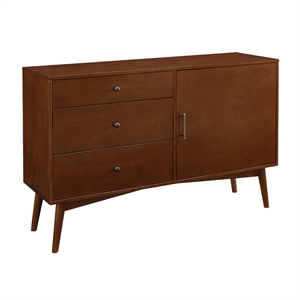 Kingfisher Lane 52&quot Mid-Century Solid Wood TV Stand in Walnut