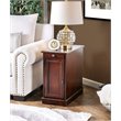 Kingfisher Lane Transitional Wood Storage End Table in Cherry
