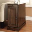 Kingfisher Lane Transitional Wood Storage End Table in Cherry