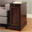Kingfisher Lane Transitional Wood Storage End Table in Cherry
