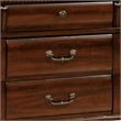 Kingfisher Lane Transitional Wood 3-Drawer Nightstand in Cherry