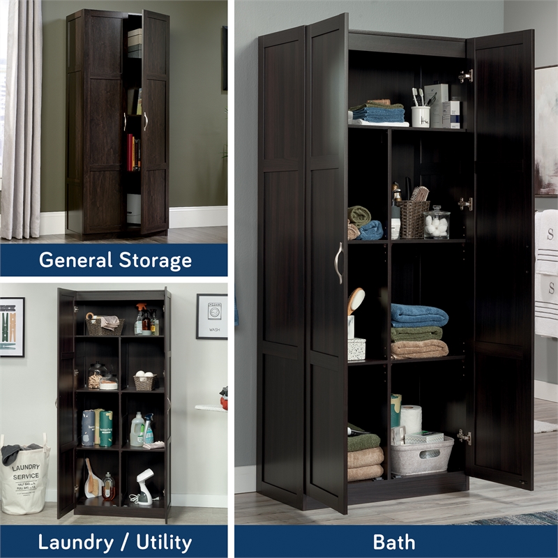 Kingfisher Lane Engineered Wood Storage Cabinet in Cinnamon Cherry Finish