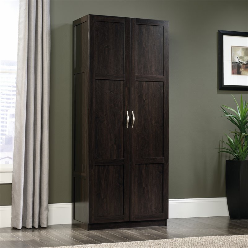 Kingfisher Lane Engineered Wood Storage Cabinet in Cinnamon Cherry Finish