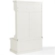 Kingfisher Lane Contemporary Wood Hall Tree in Distressed White