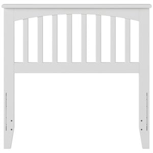 Kingfisher Lane Contemporary Twin Wood Headboard in White Finish